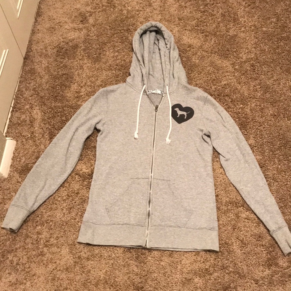 Victoria’s Secret Pink Zip Up Hoodie Sweatshirt